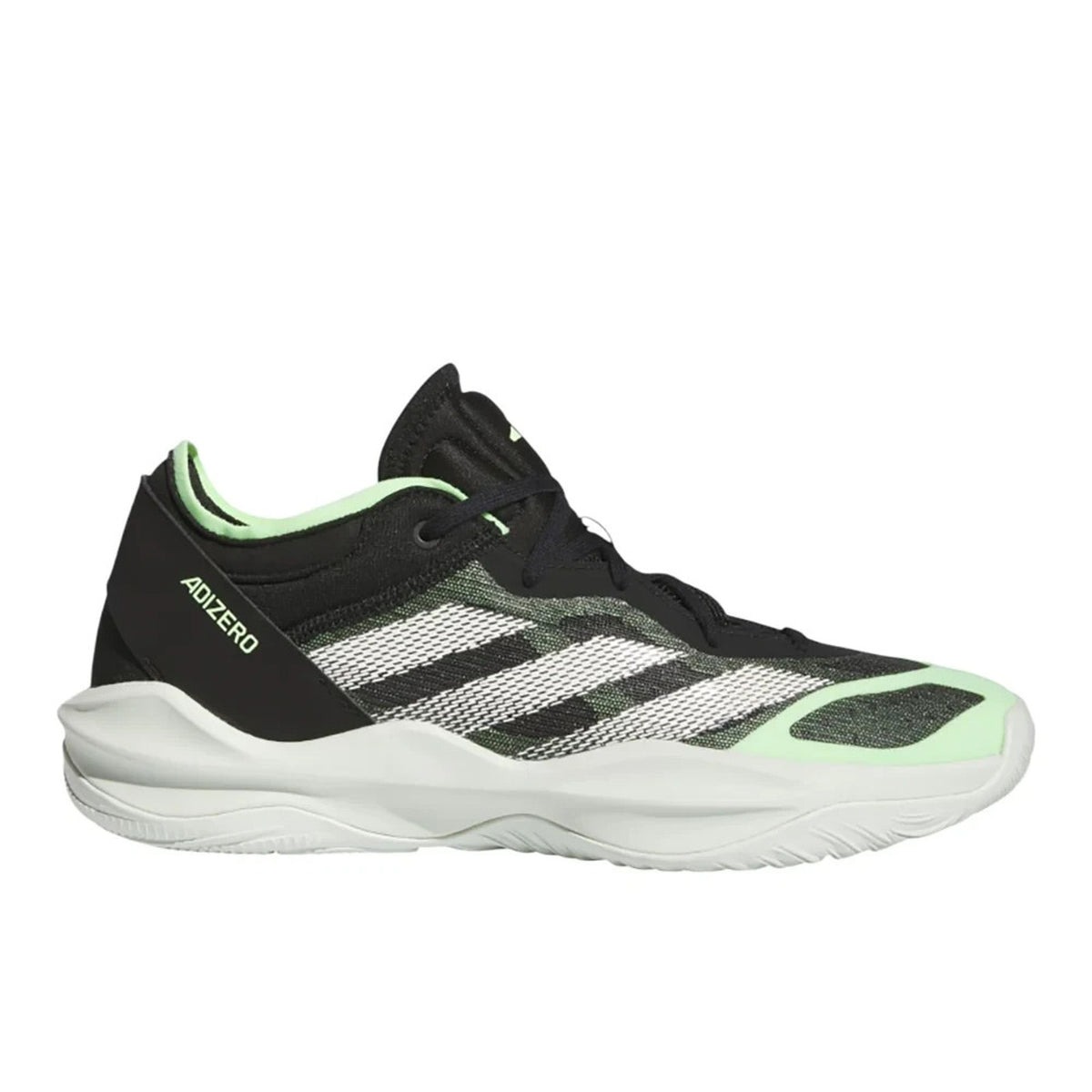 Adidas Adizero Select 2.0 Core Black Cloud White Green Spark Size 11