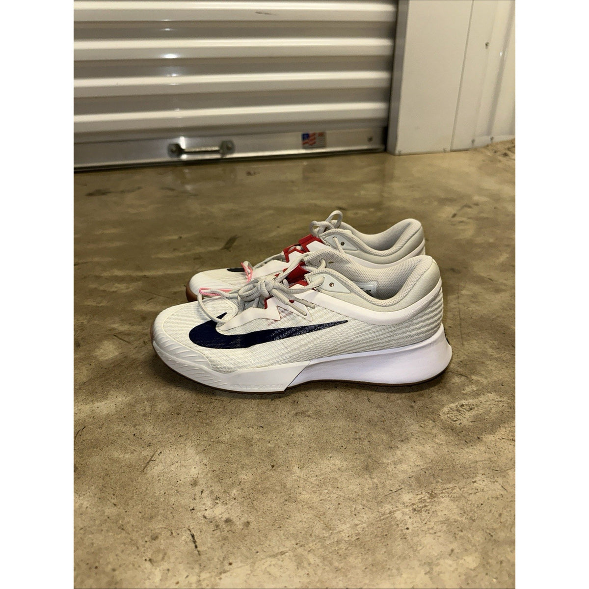 Nike Court Air Zoom Vapor Pro 3 HC Light Bone Binary Blue Size 8 Wmns FZ2158-100