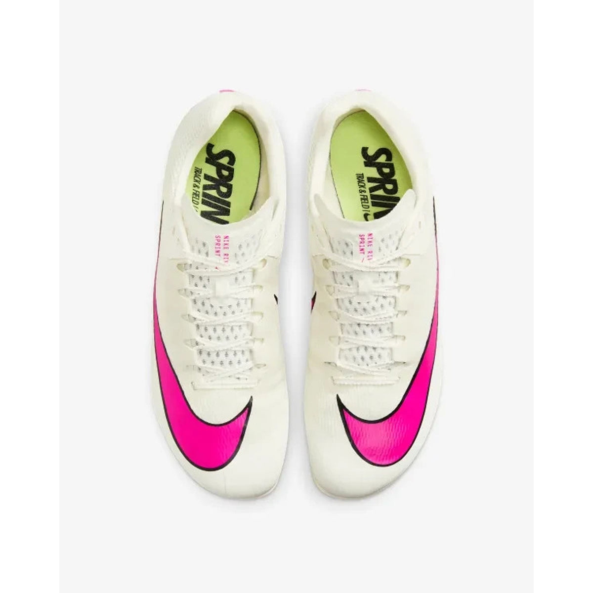 Nike Rival Sprint Track Spikes DC8753-101 White Pink Size 10 Mens