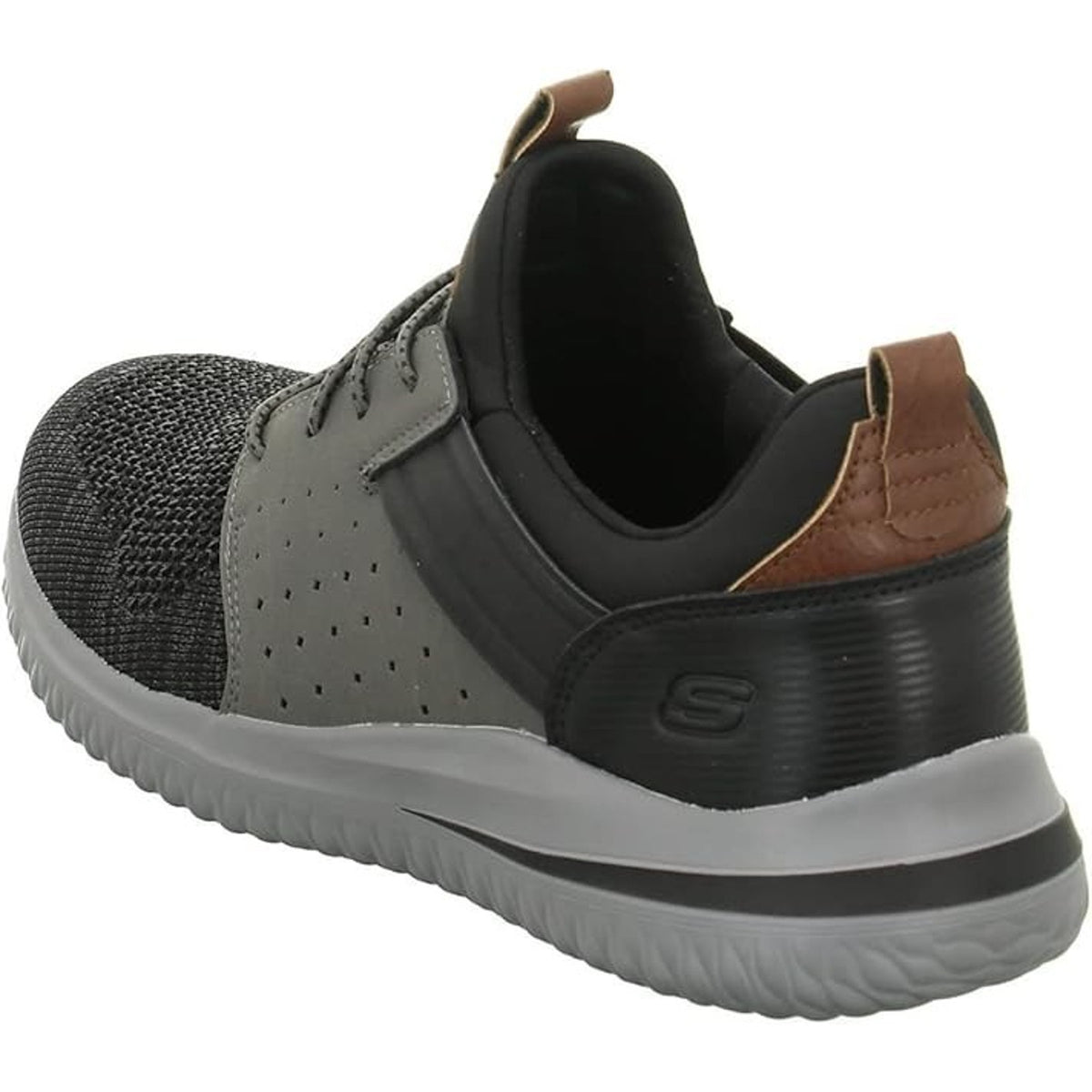 Skechers Delson 3.0 Sneakers Gray and Black Men's US Size 7.5 Wide
