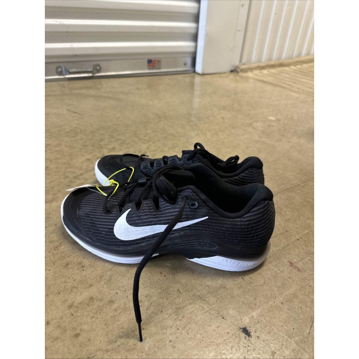 Size 7.5 - Nike Zoom Vapor 12 HC Tennis Black FV5554-001