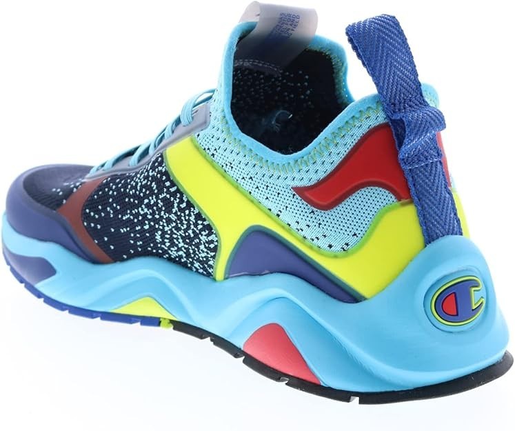 Champion 9318 Fused CP102315M Colorblock Logo Blue Multi Men's Low Top Sizes