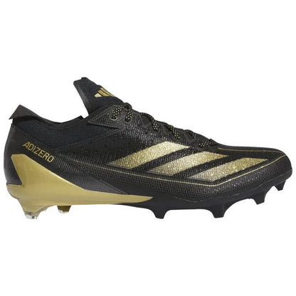 Size 5 - Adidas Adizero Electric Black Gold Metallic Football Cleats