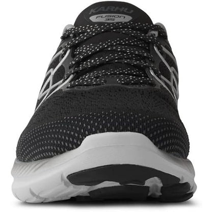Karhu Fusion Ortix Running Shoes Women's 6.5 Black Silver Athletic Sneakers