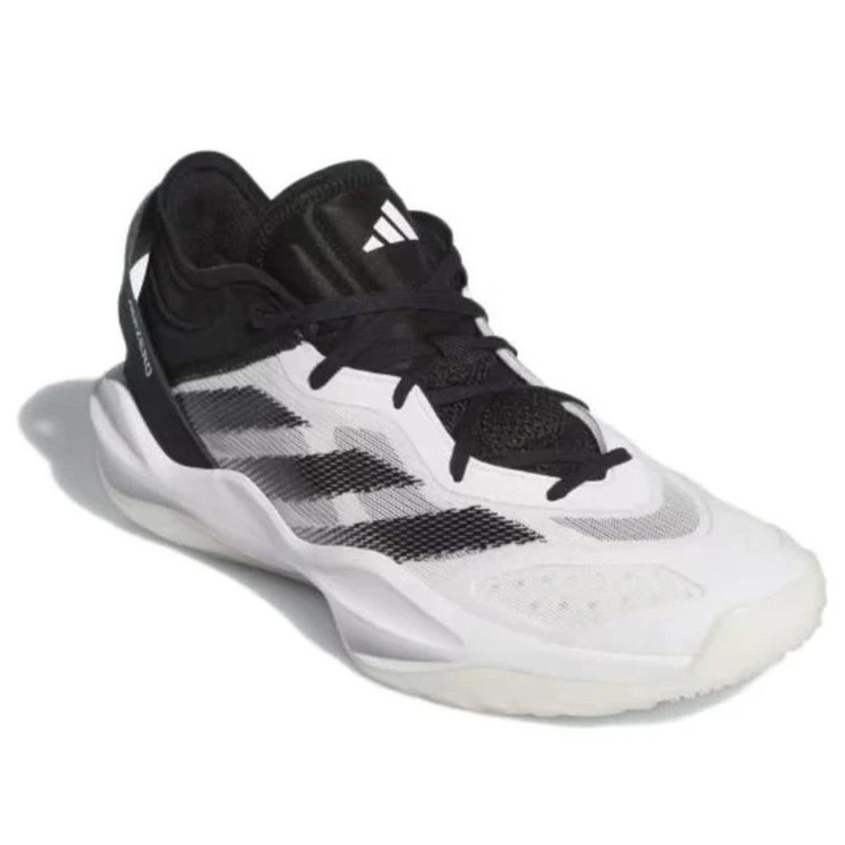 Men's 12/ Wmns: 13 Adidas Adizero Select Black White 2.0 Basketball Shoes-IG6683