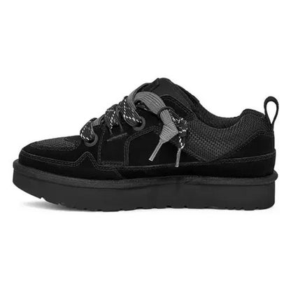 UGG Lo Lowmel Black Lace Up Low Top Sneaker Men's Casual Shoes Size 11/Wmns 12