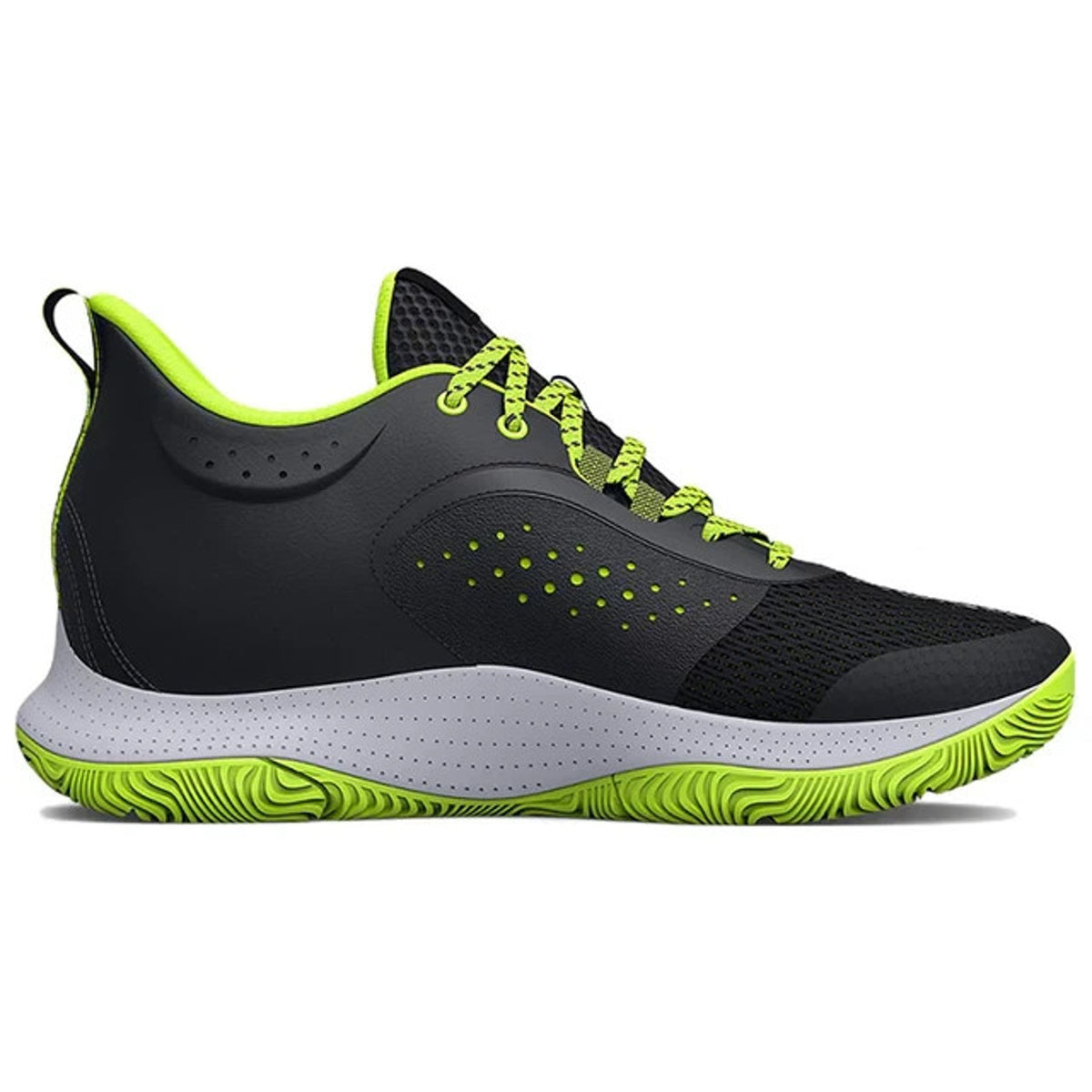 Under Armour Curry Basketball Shoes Youth Size 5.5Y Black Grey Yellow