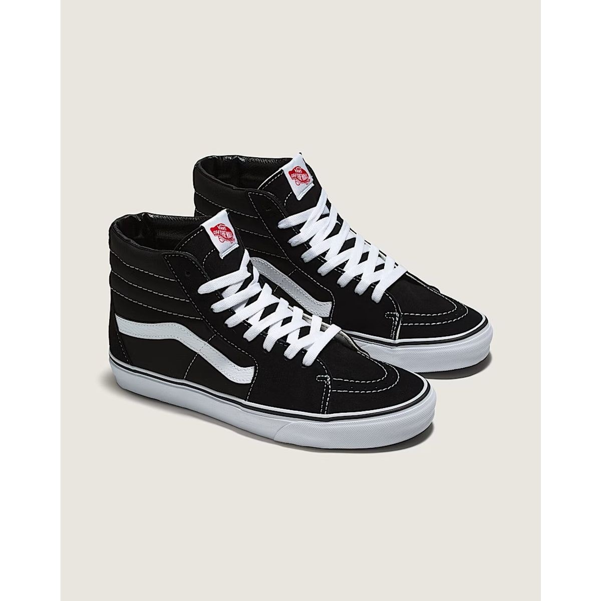 Vans Sk8-Hi Mens US 5.5 High-Top Skate Shoes Black/White/Black Women US 7