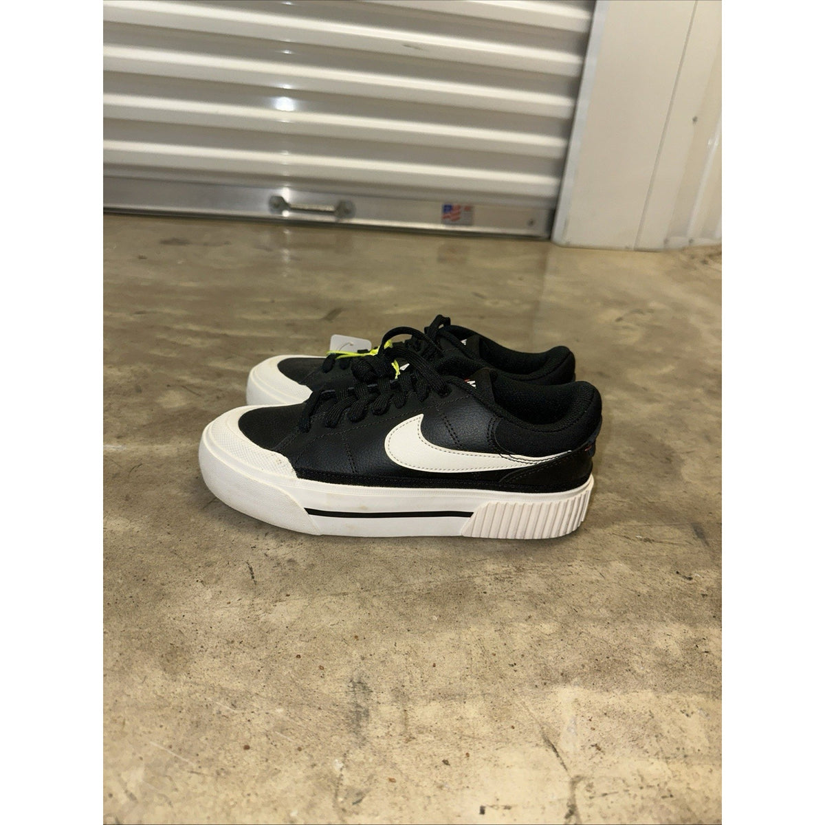 Size 6.5 - Nike Court Legacy Lift Black Sail Womens