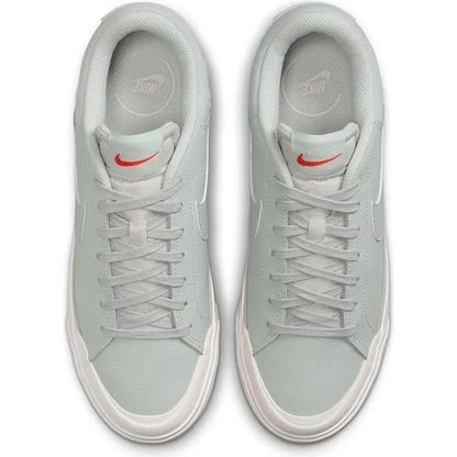 Nike Womens Court Legacy Lift 'Light Silver' Size 9 Platform Leather DM7590-400