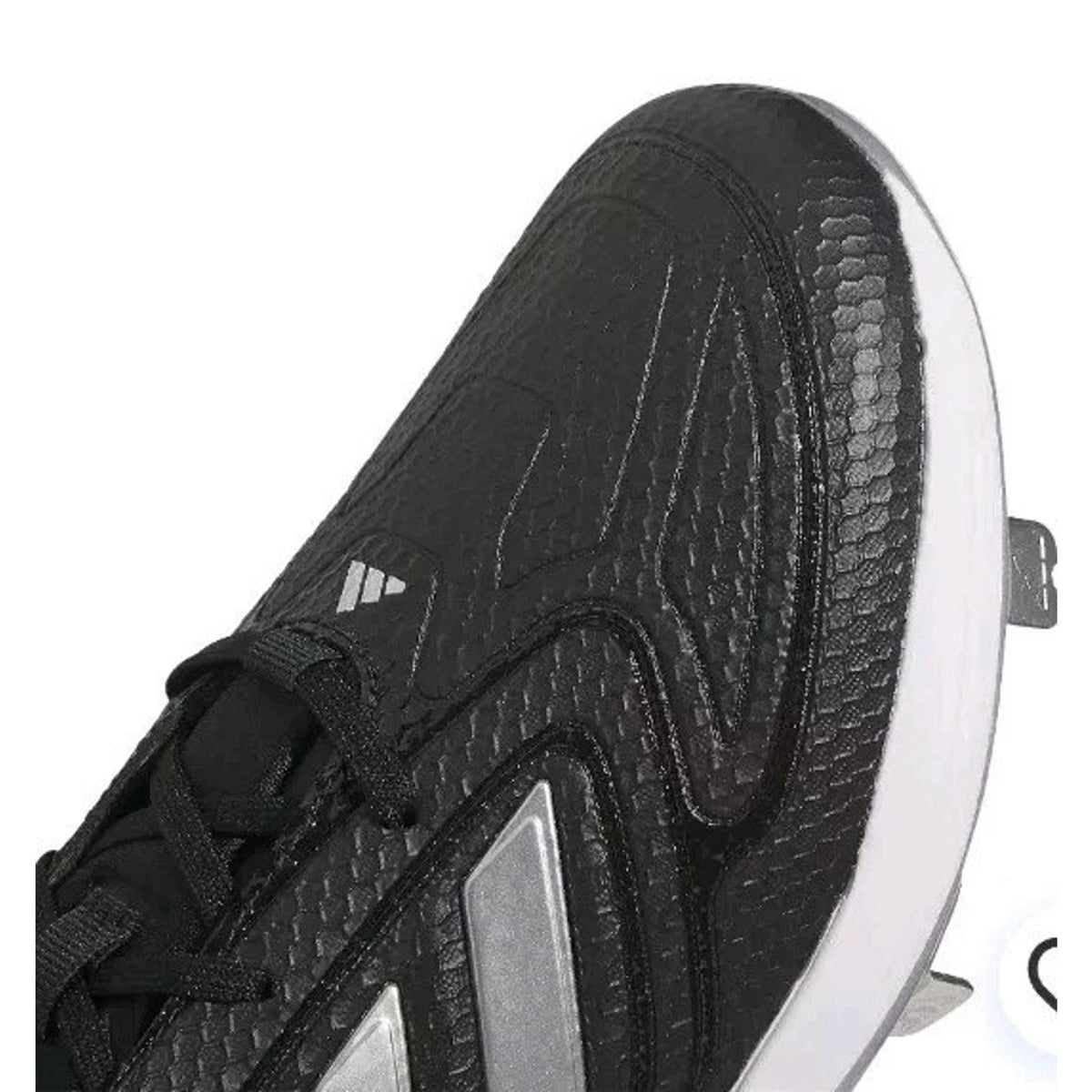 adidas Women's Adizero Purehustle 3 Cleats Core Black/Silver Metallic Size 7