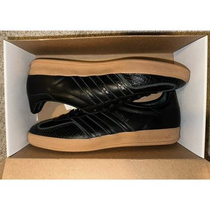 [IF1978] Men's Adidas GAZELLE INDOOR Core Black Gum Snakeskin Size 9