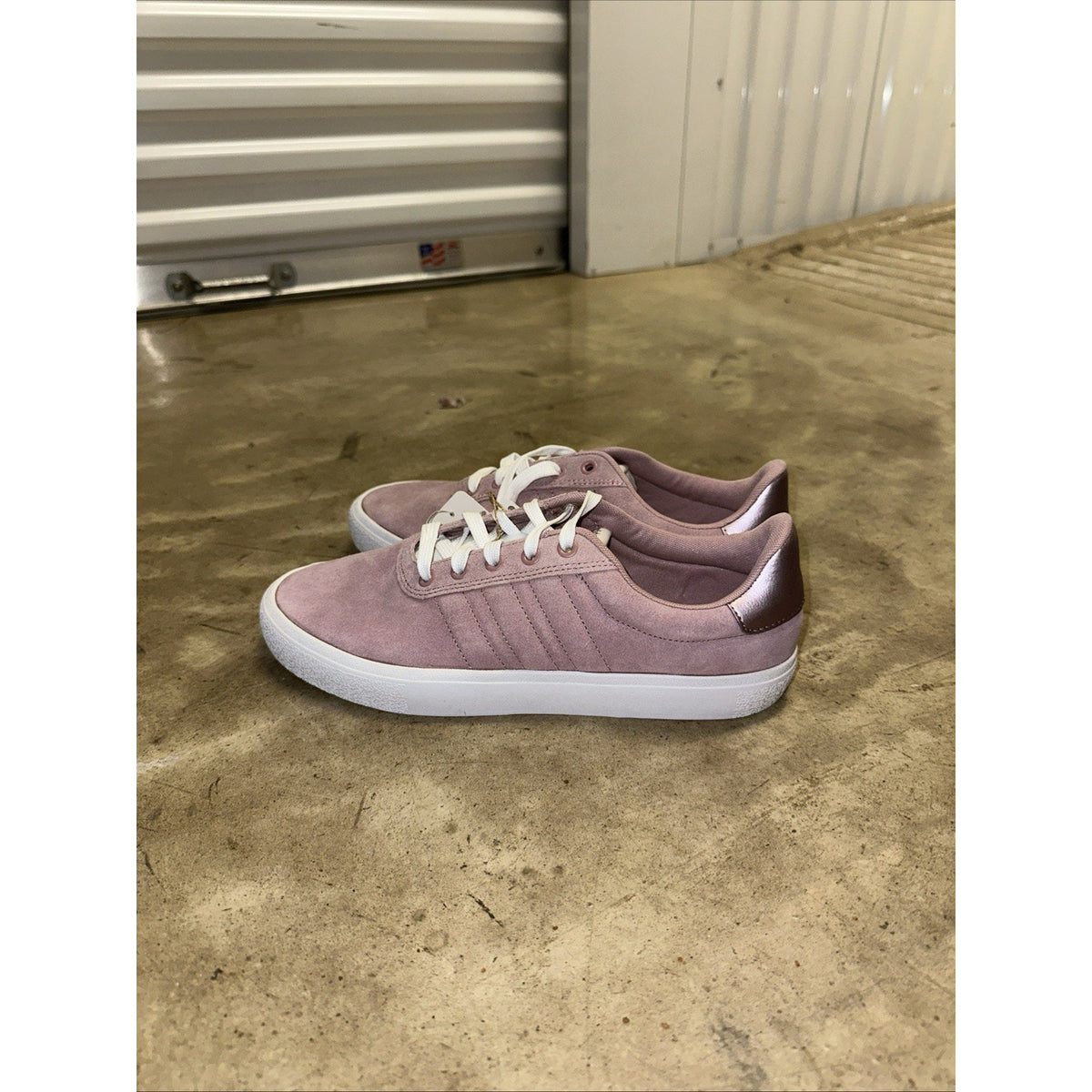Adidas Women's VulcRaid3r Skateboarding Shoes GW9181 Mauve Size 9.5
