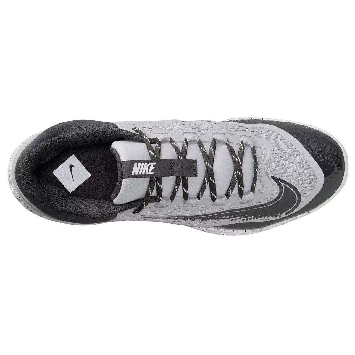 Nike Alpha Huarache Elite 4 Low Gray Black Baseball Cleats DJ6521 004 Men's 16