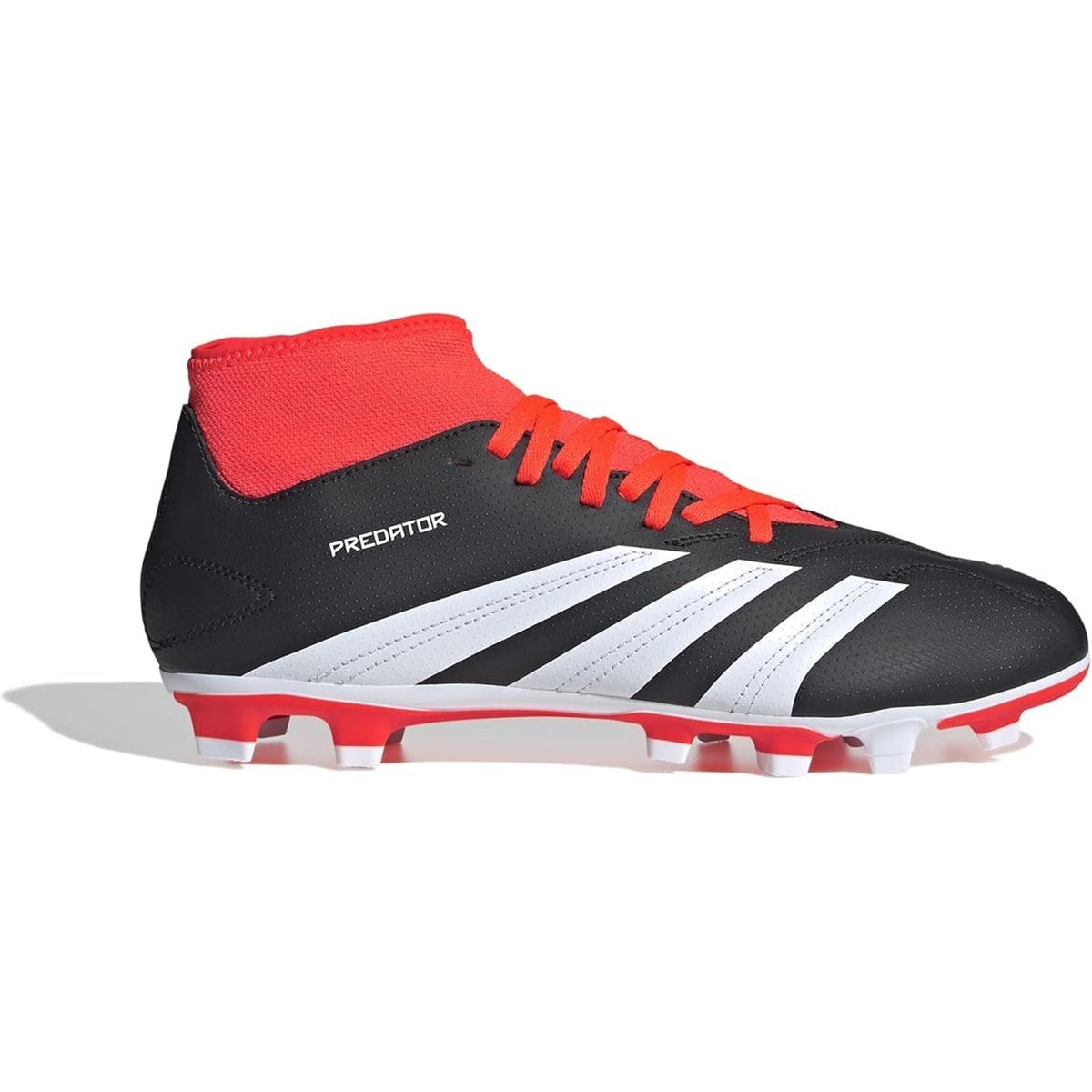 Adidas Predator League FG Soccer Cleats – Black/White w/ Orange Men’s Size 5