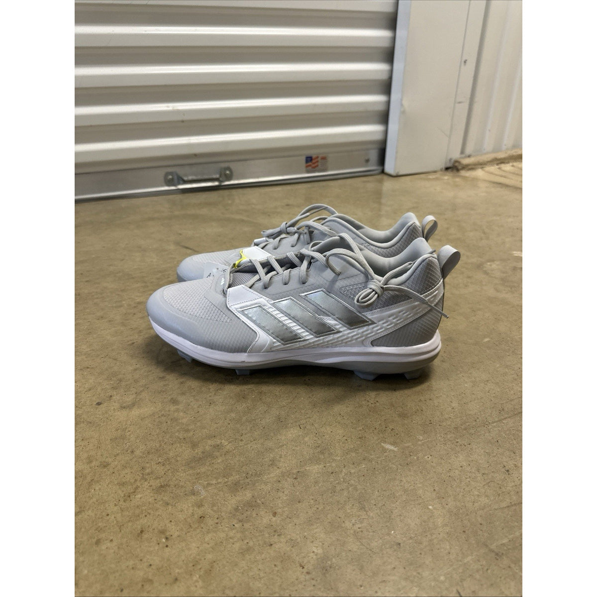Adidas Icon 8 TPU "Light Gray Silver Metallic" Men's Size 15 0317
