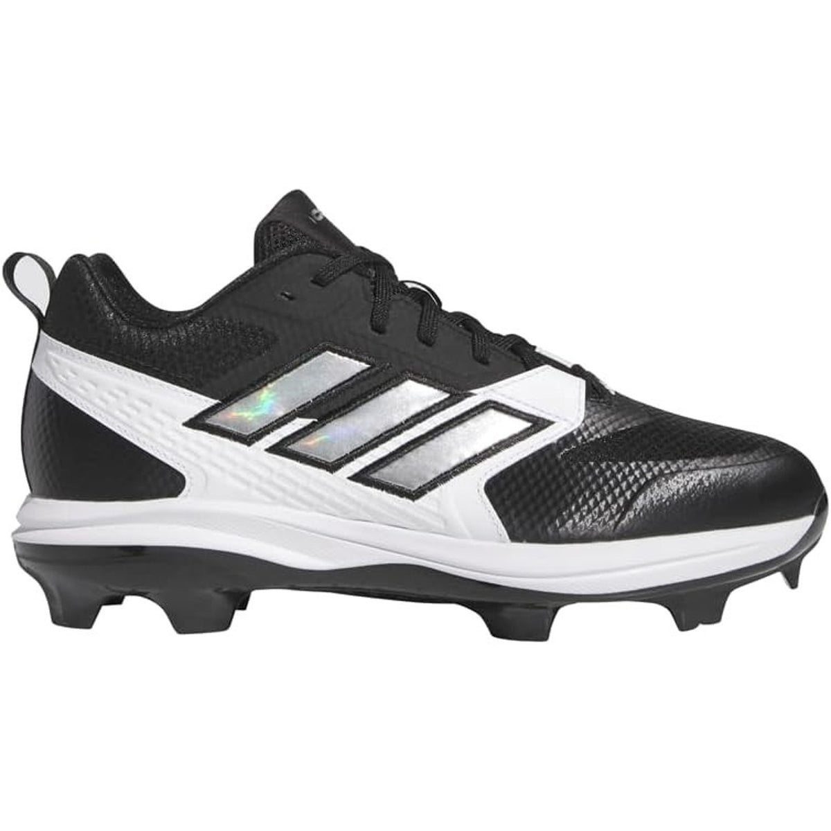 adidas Men's Icon 8 TPU Black White Baseball Athletic Sports Cleats Size 13