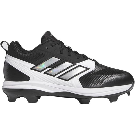 adidas Men's Icon 8 TPU Black White Baseball Athletic Sports Cleats Size 13