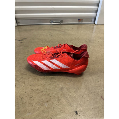 Size 13 Adidas Adizero Electric Solar Red All American Football Cleats IE1442