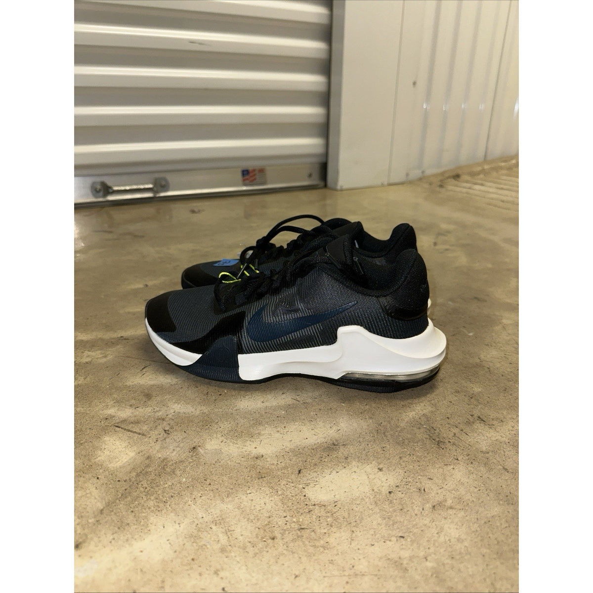 Nike Air Max Impact 4 Men's Sz 7.5 Black Armory Navy Basketball Shoes DM1124-009