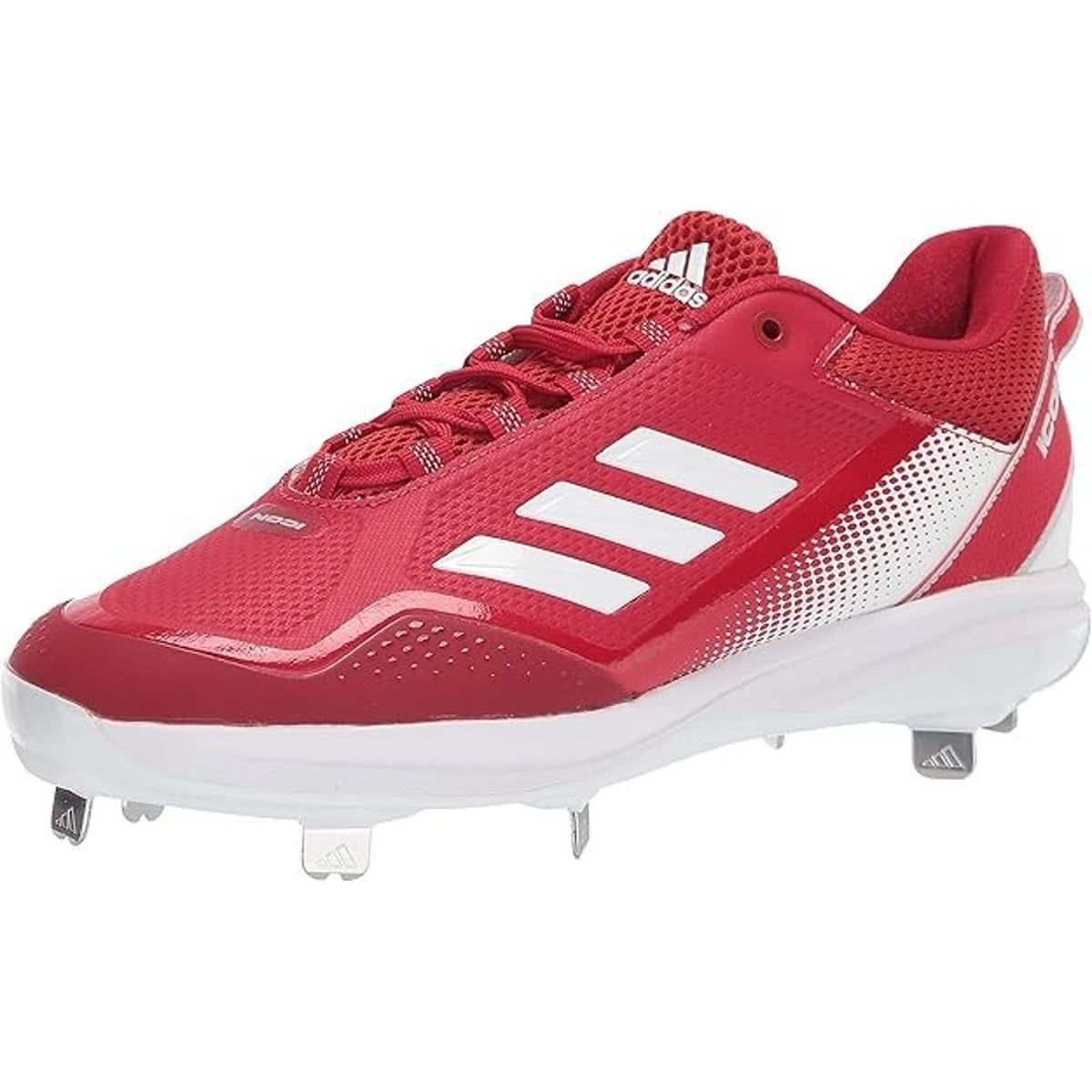 Adidas Icon 7 Team Power Red Metal Baseball Cleats Men's Low Top Size 13 S23861