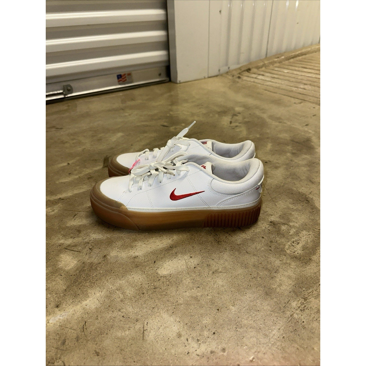 Nike Court Legacy Lift White University Red Gum W - FV5526-103 Size 11 Womens