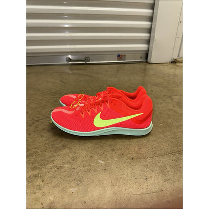 Mens 10.5 Nike Zoom Rival Distance Spikes Bright Crimson/Washed Coral FZ9653 600