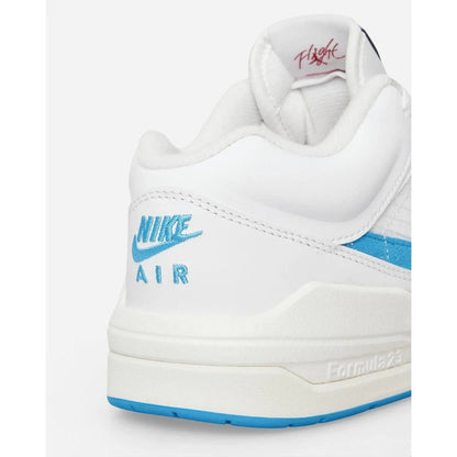 New Nike Women's Jordan Stadium 90 Shoes - White/ Dark Powder Blue Size 10.5