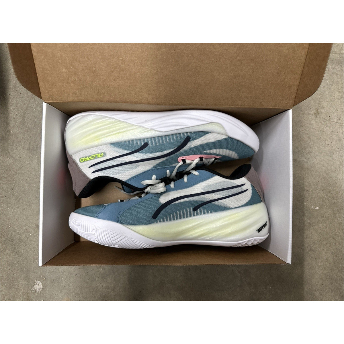 NEW Puma All-Pro Nitro 'Bold Blue Koral Ice' 379079-03 Men's Size 12