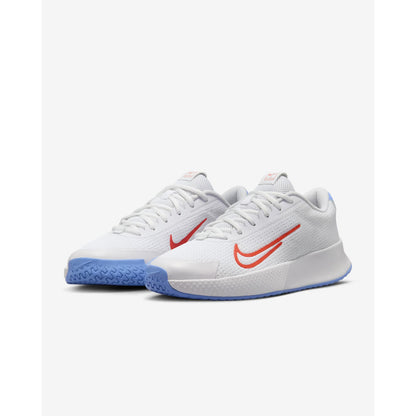 Nike Court Vapor Lite 2 Tennis Shoes White Blue Orange DV2018-106 Women Size 7.5