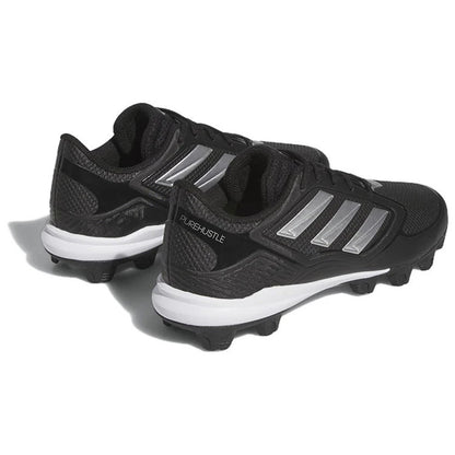 adidas Women's Pure Hustle 3 Mid Softball Cleats Size 11 Black/Silver, H2(B229T)