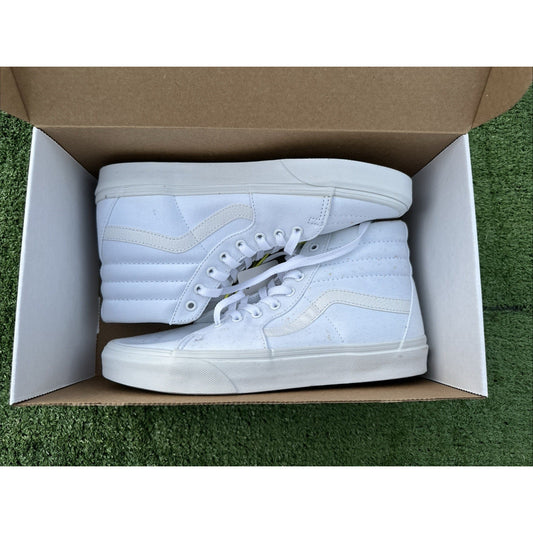 Vans Sk8 Hi Color Theory Glow White Mens Size 9 Classic High With Orange Specks