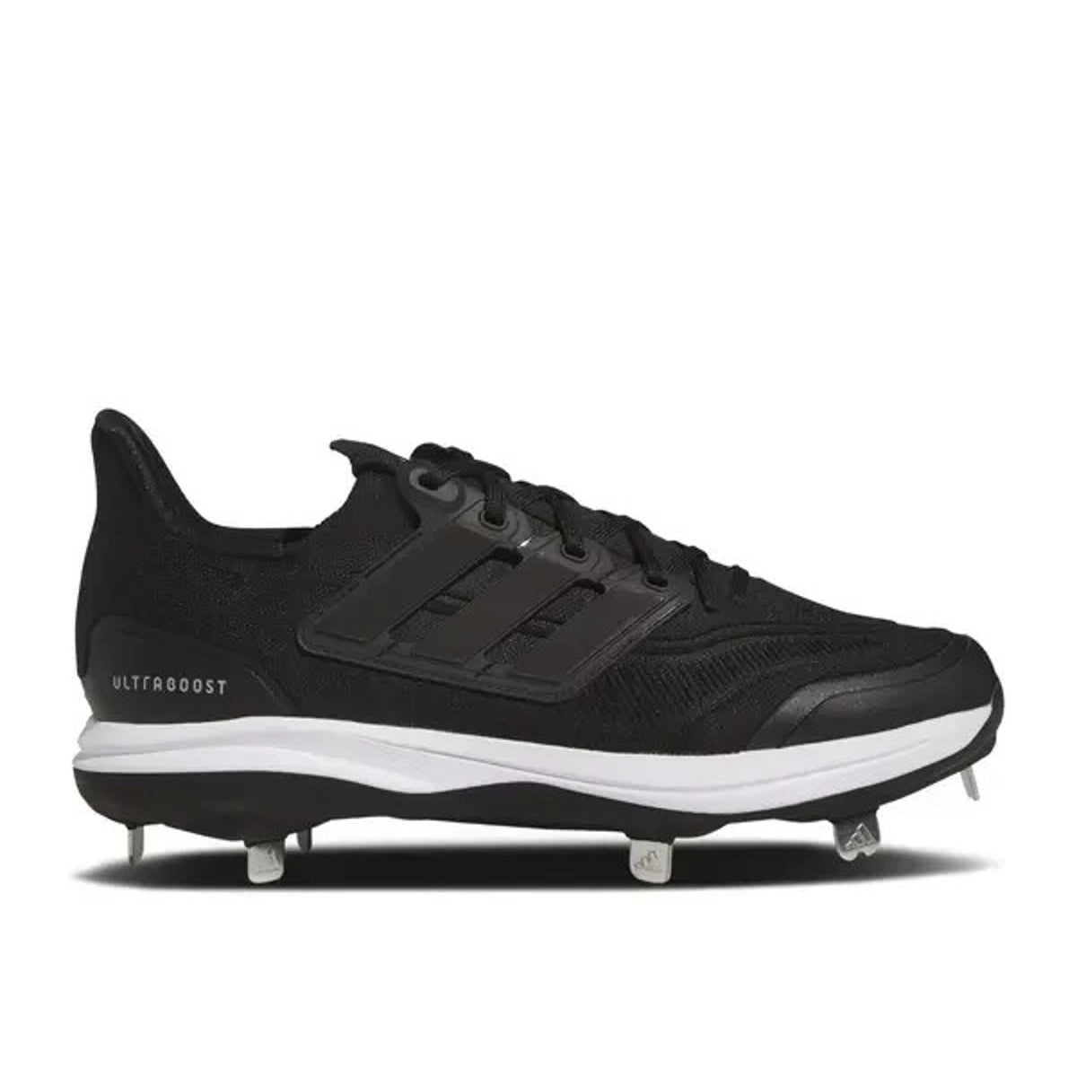 Adidas UltraBoost Light Metal Baseball Cleats Black White ID8610 Men's Size 9.5