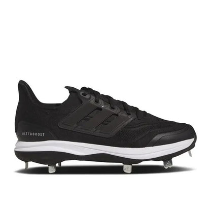 Adidas UltraBoost Light Metal Baseball Cleats Black White ID8610 Men's Size 9.5