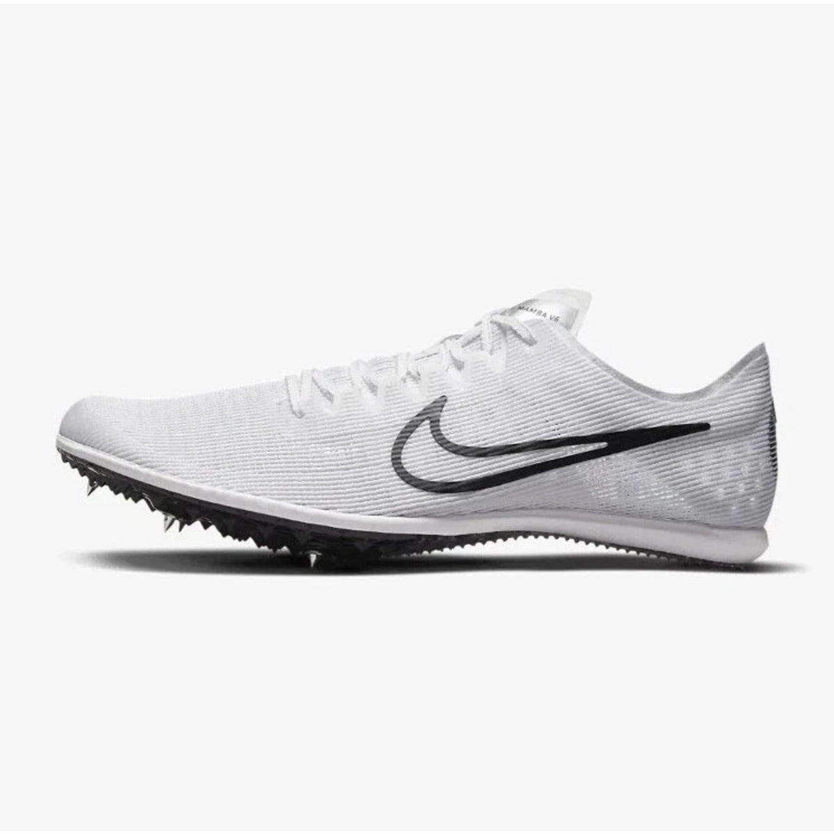 NEW Men's 13 Nike Zoom Mamba 6 Track Spikes Shoes White/Black/Silver DR2733-100