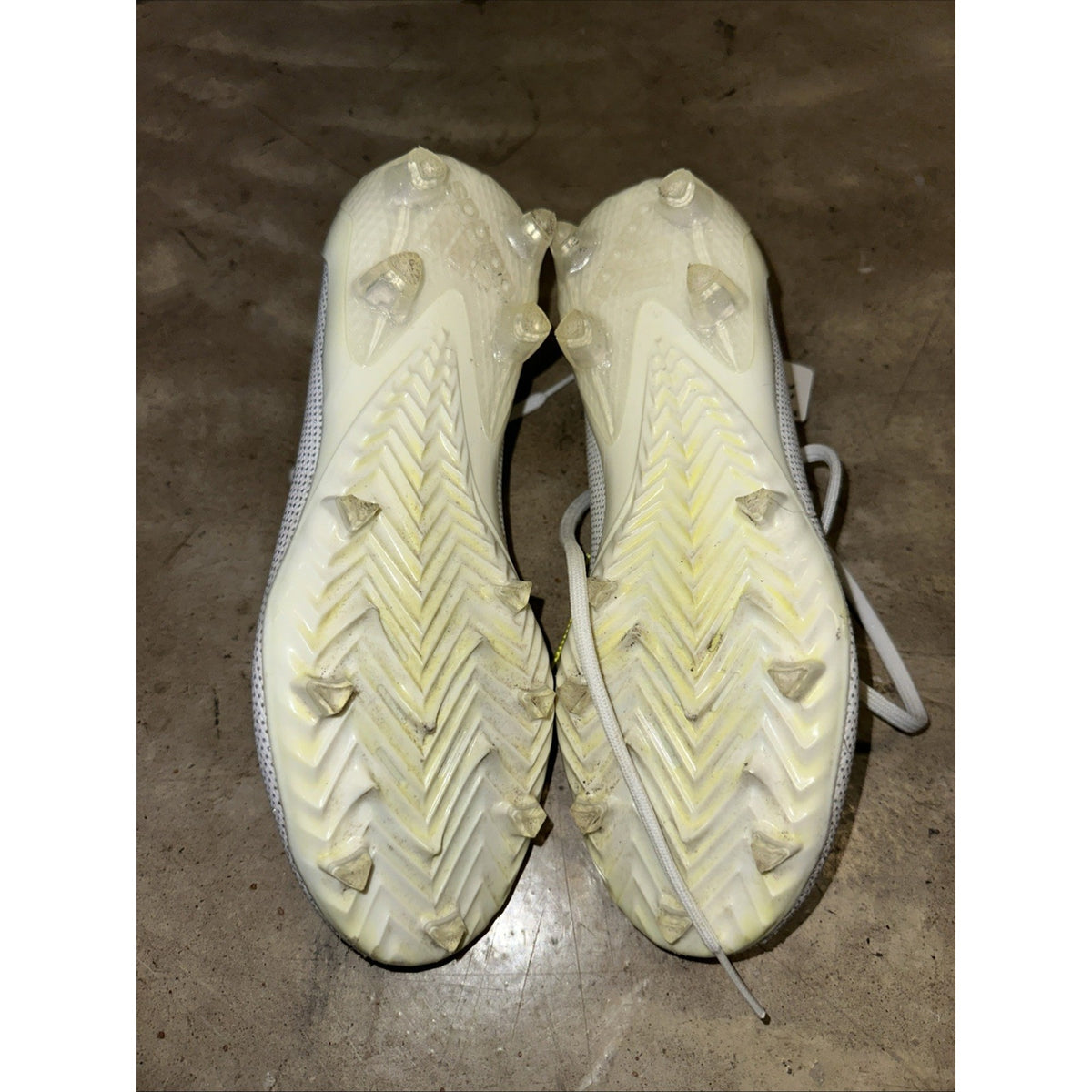 Adidas Adizero Electric.1 White Silver Metallic IF2425 Football Cleats Size 8.5