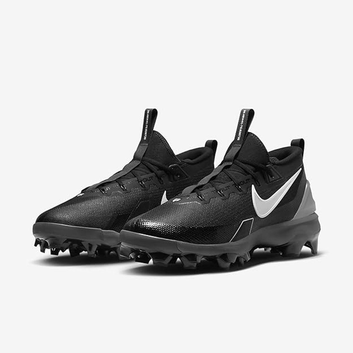 Nike Force Trout 9 Elite MCS Baseball Cleats Black/Silver Men's Size 13 New