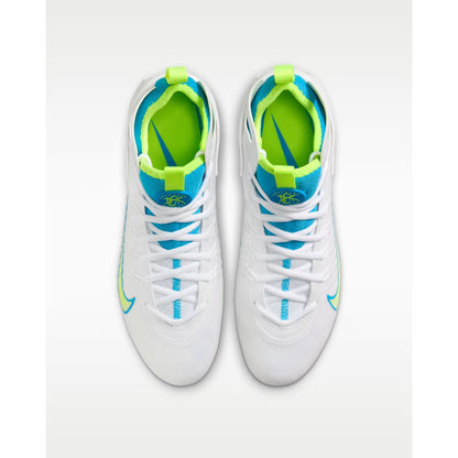 Size 13 - Nike Huarache 9 Elite Mid LAX SE Cleats Blue And Volt Men's FV6149-100
