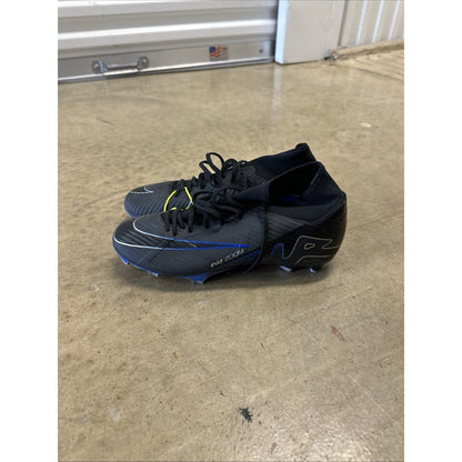 Nike Zoom Superfly 9 Academy FG/MG Black Blue [DJ5625 040] Men's Size 8.5