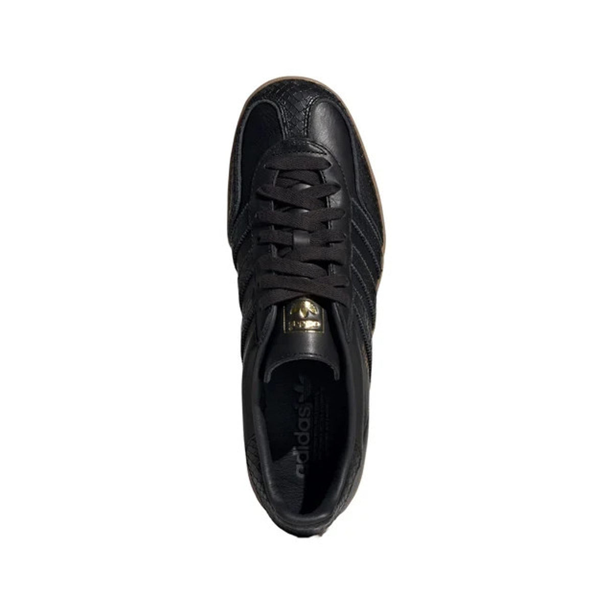 [IF1978] Men's Adidas GAZELLE INDOOR Core Black Gum Snakeskin Size 9