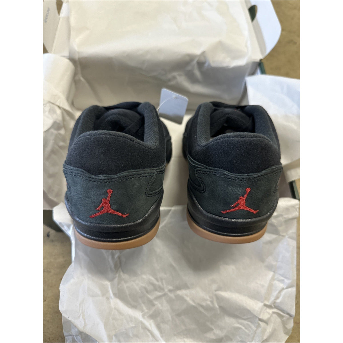 Size 5Y - Men's Jordan Flight Court Black Red Gum