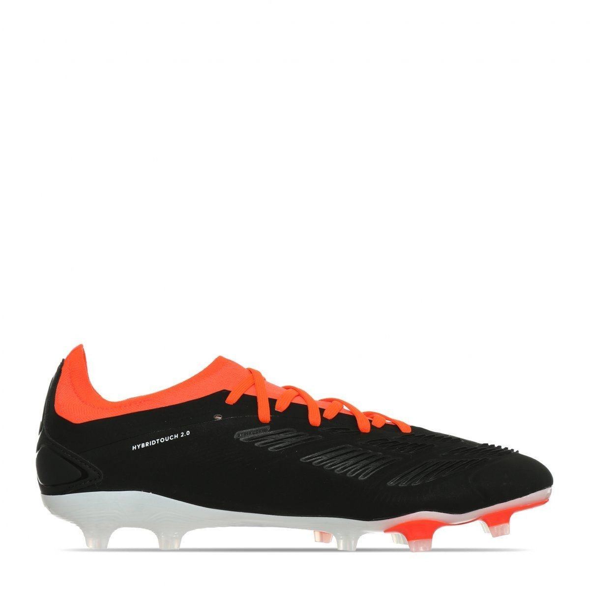 adidas Mens 5 PREDATOR 24 PRO FIRM GROUND SOCCER CLEATS Black/Solar Red IG7777