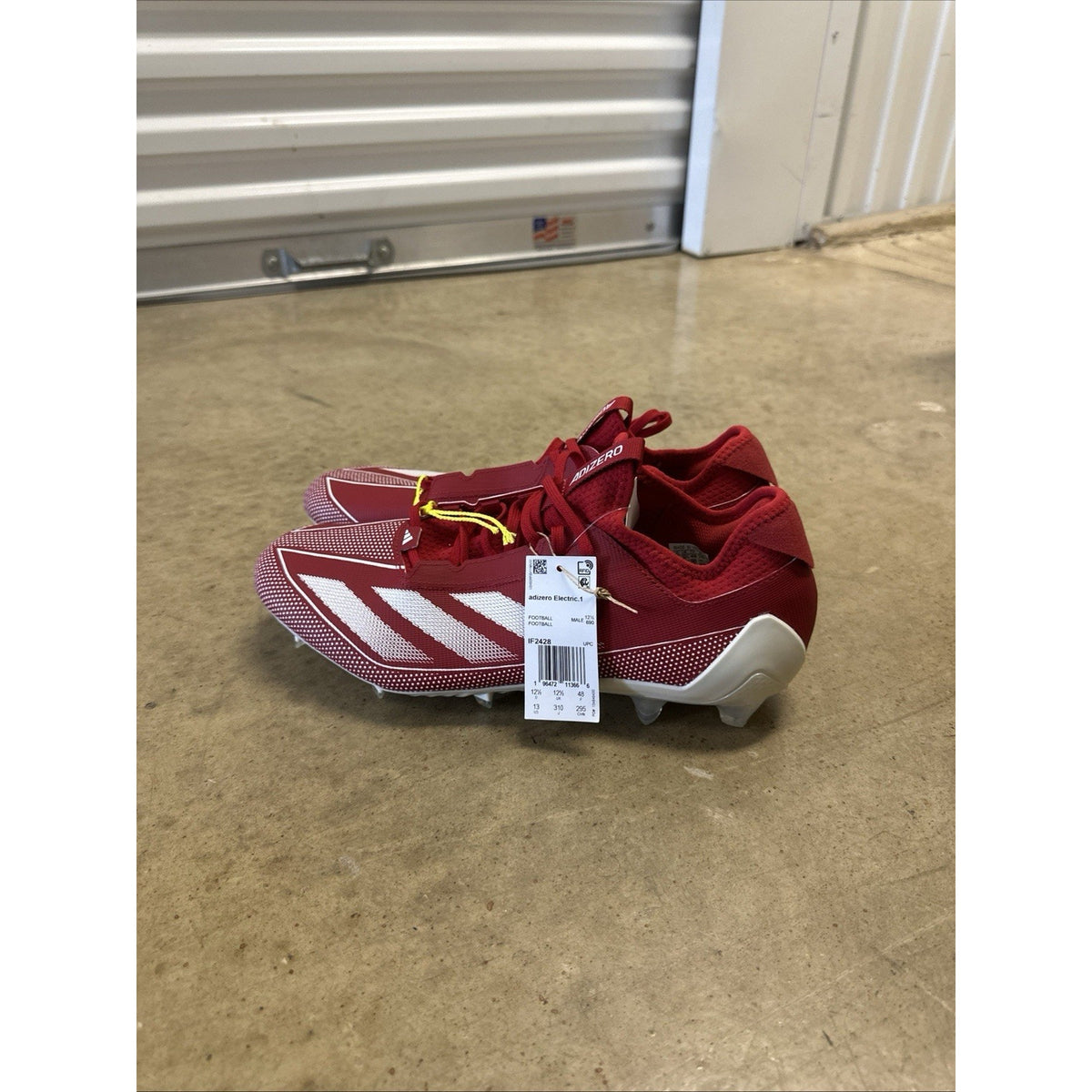 Adidas Adizero Electric.1 Football Cleats Team Power Red IF2428 Men's Size 13