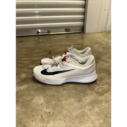 Nike Court Air Zoom Vapor Pro 3 HC Light Bone Binary Blue Size 8 Wmns FZ2158-100