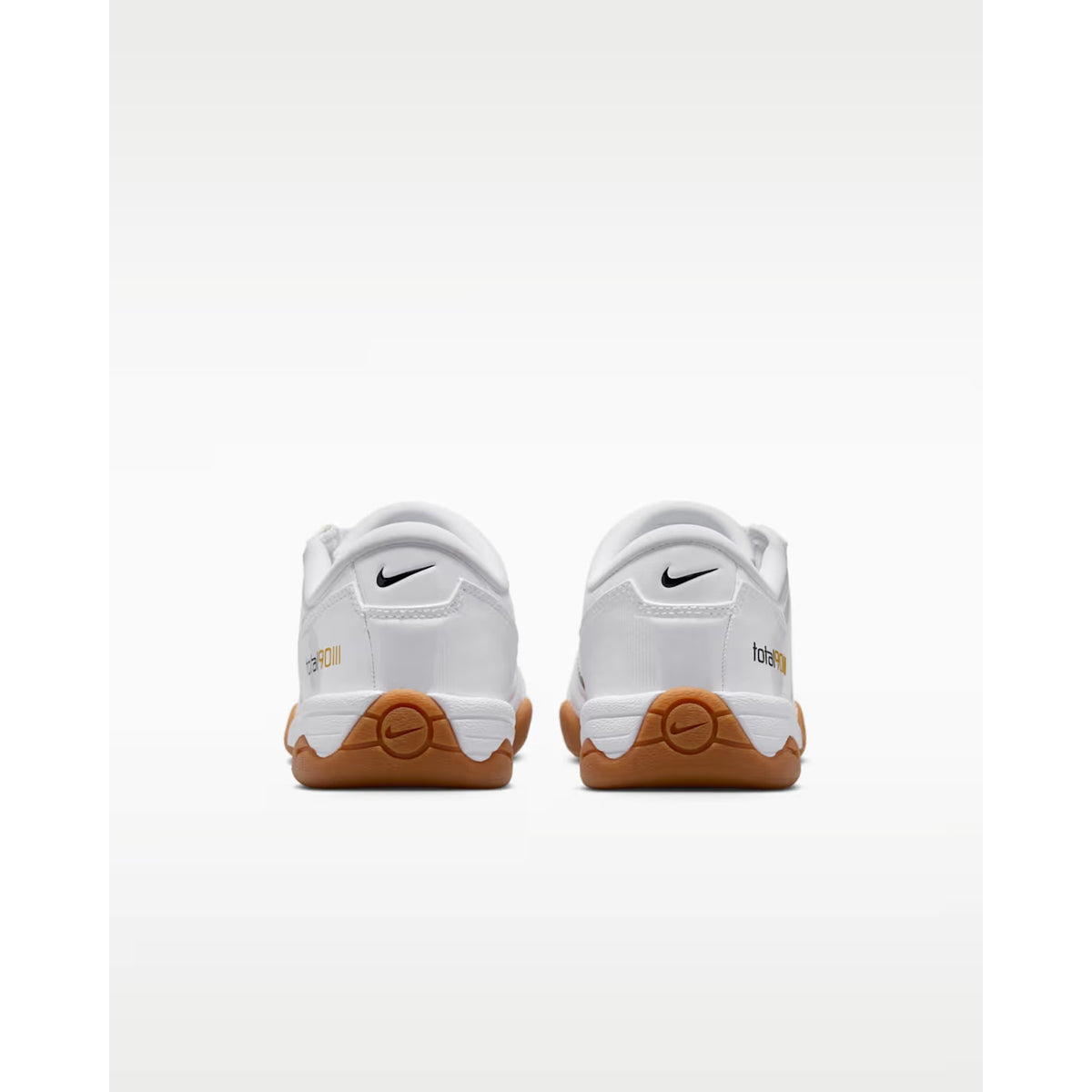 Size 8 Nike Total 90 Women's Indoor Soccer Shoes White/Black (IB5666-100)