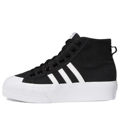 Adidas Nizza Hi ADV HI Top Sneakers skateboarding Shoe Core Black Size 6 Mens/7W