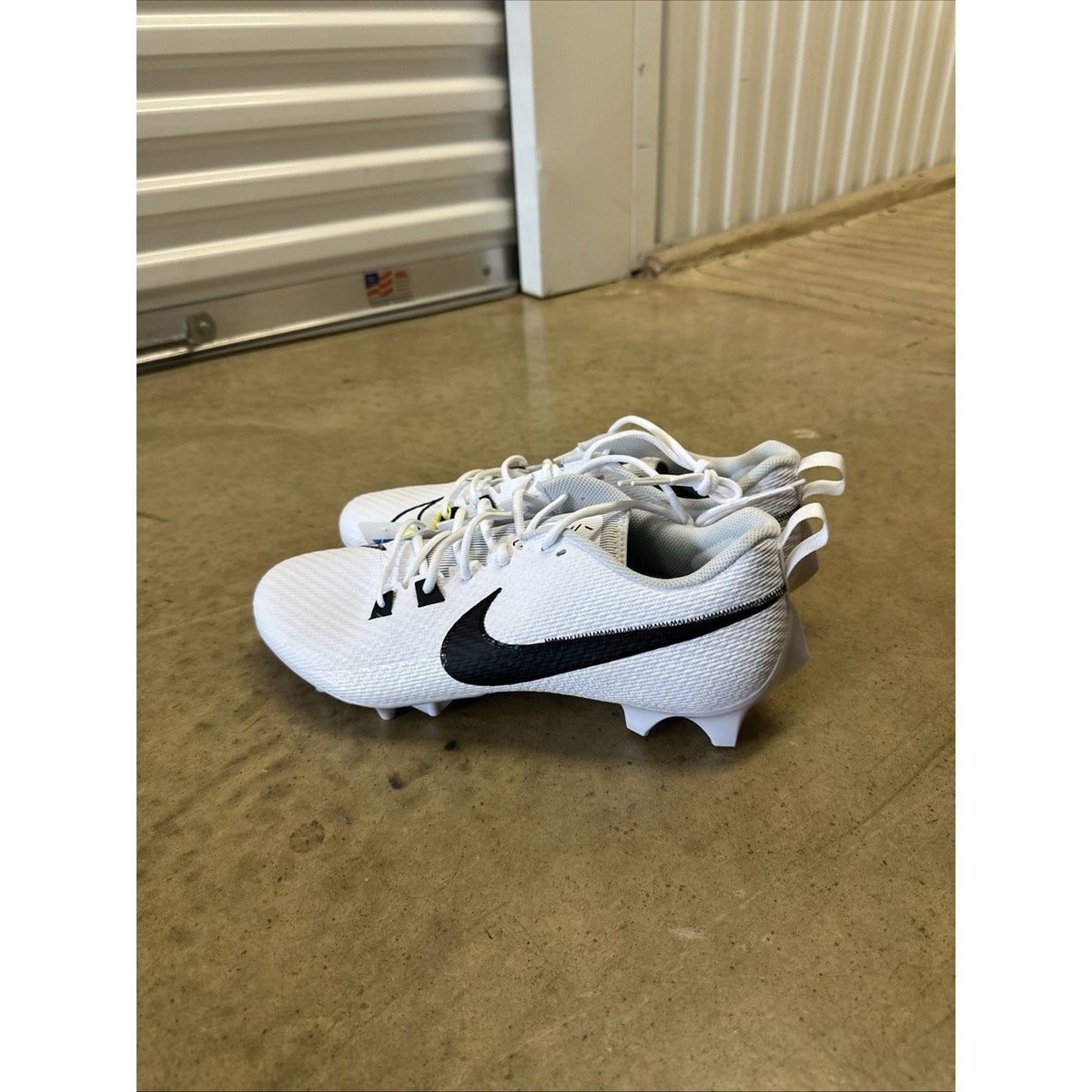 Nike Vapor Edge Speed 360 2 Football Cleats White Black FZ4265-100 Mens 14 Wide