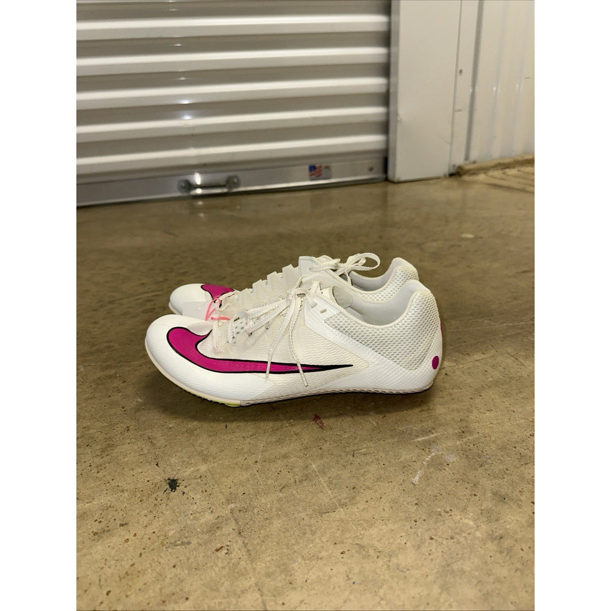 Nike Rival Sprint Track Spikes DC8753-101 White Pink Size 10 Mens