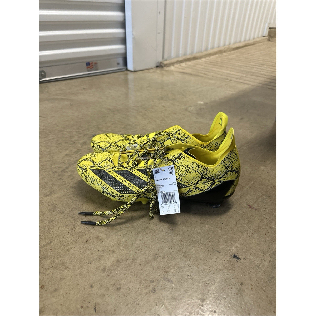Adidas Adizero Electric II 7v7 Team Yellow Core Black Size 13 IE3893