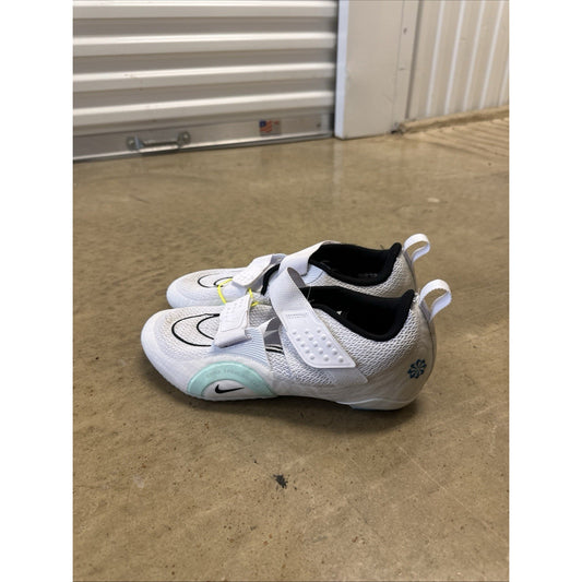 NEW! Nike SuperRep Cycle 2 Next Nature White Mint Indoor Cycling Shoes Size 12